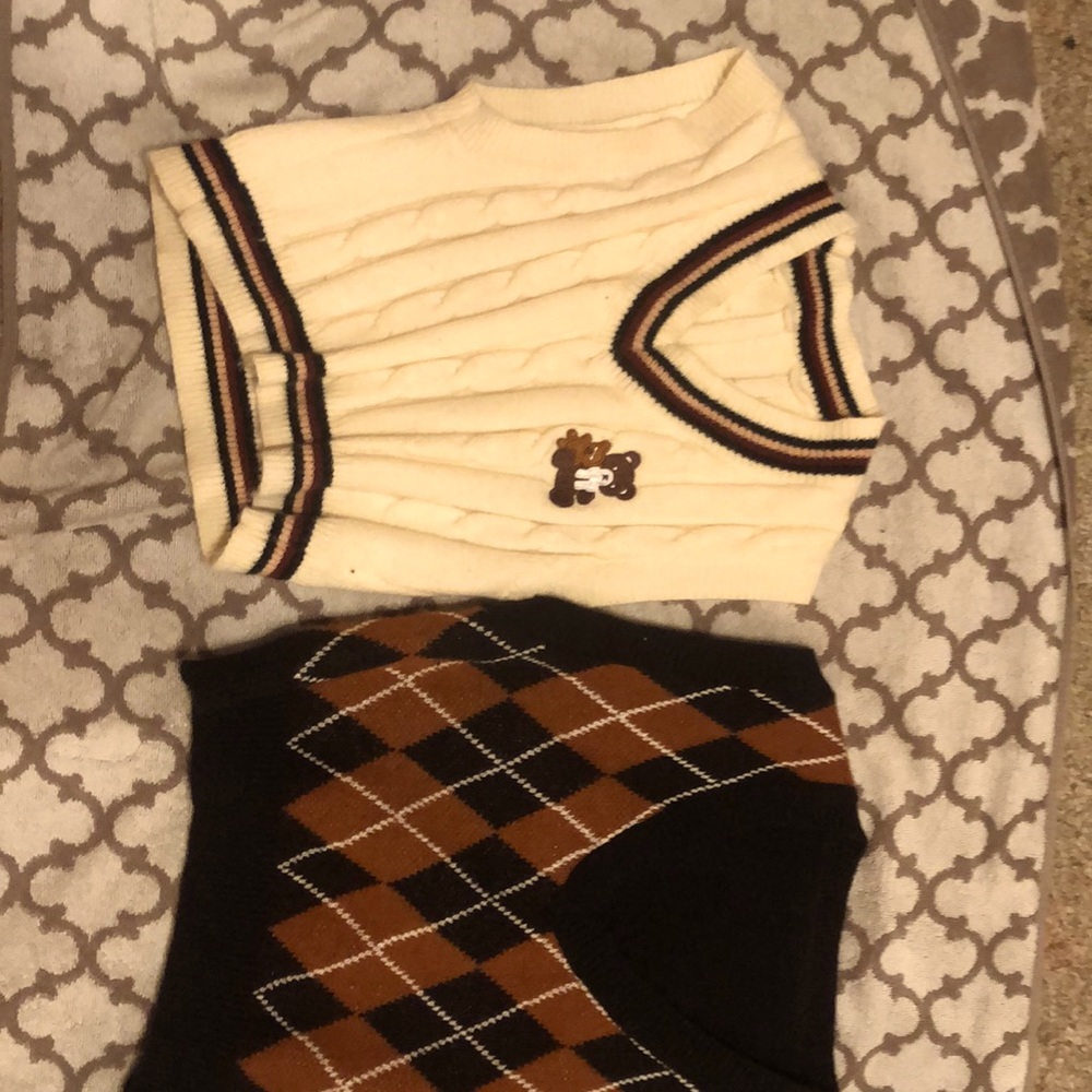 Preppy vest set of 2
